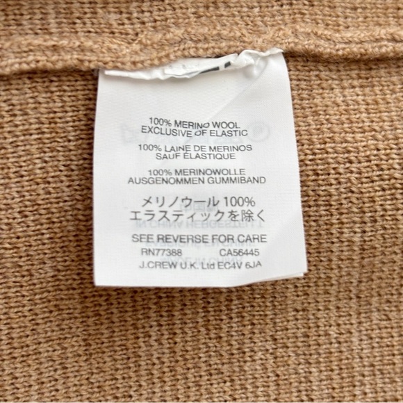 J.Crew Sophie Merino Wool Sweater Blazer XS Tan - Picture 6 of 8